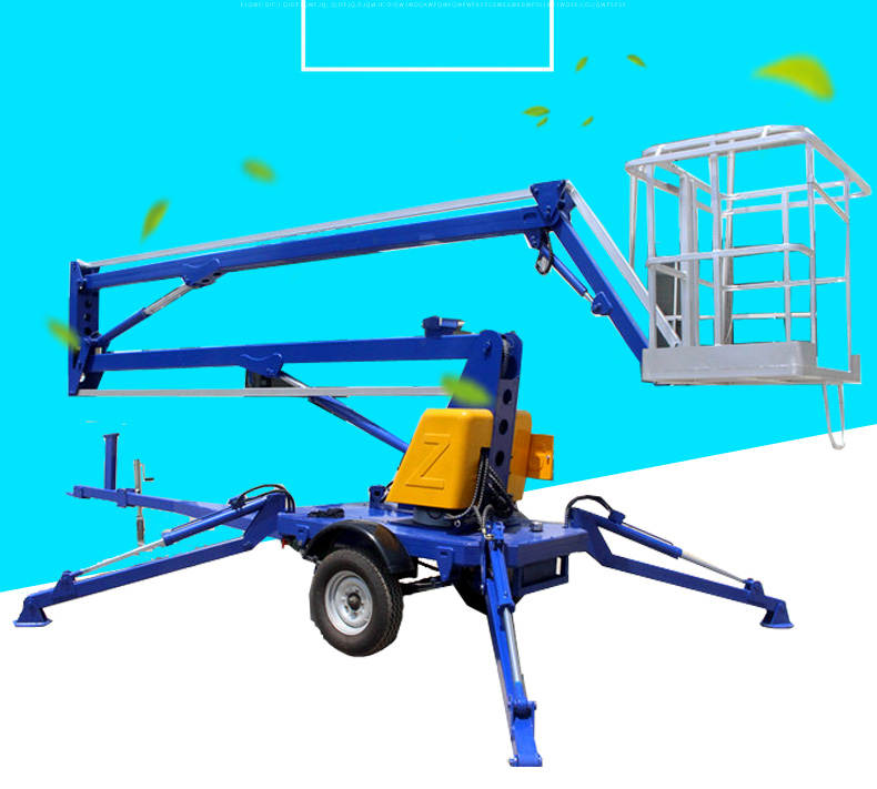 <b>10米拖車折臂升降機</b>