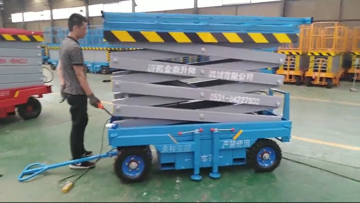 深圳客戶采購(gòu)6米移動(dòng)剪叉升降機(jī)朋友圈發(fā)來(lái)好評(píng)